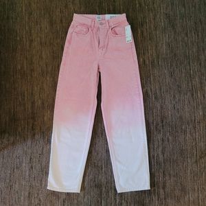 BDG high rise baggy pink size 27